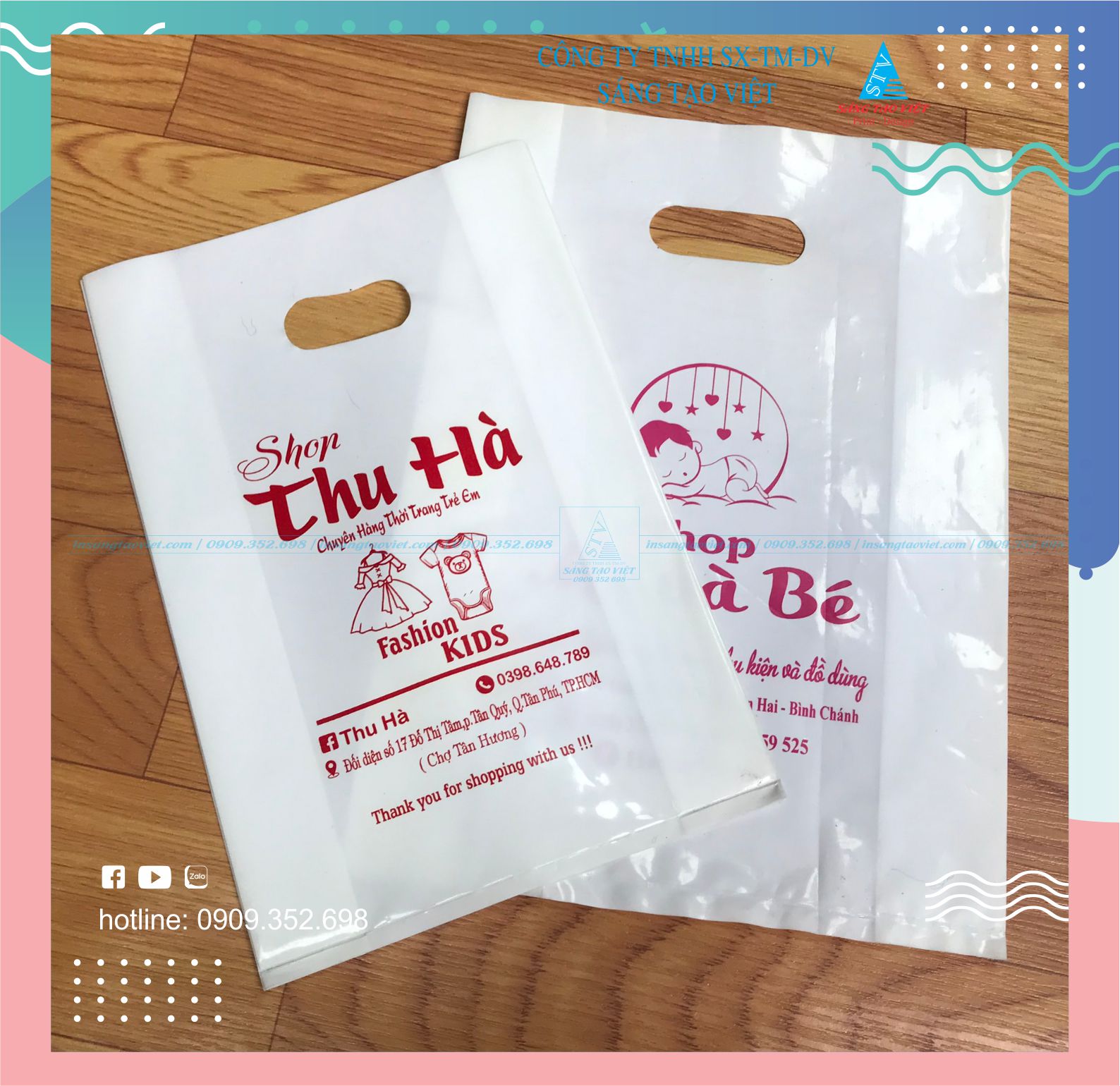 in túi nilon hột xoài PE trắng sữa