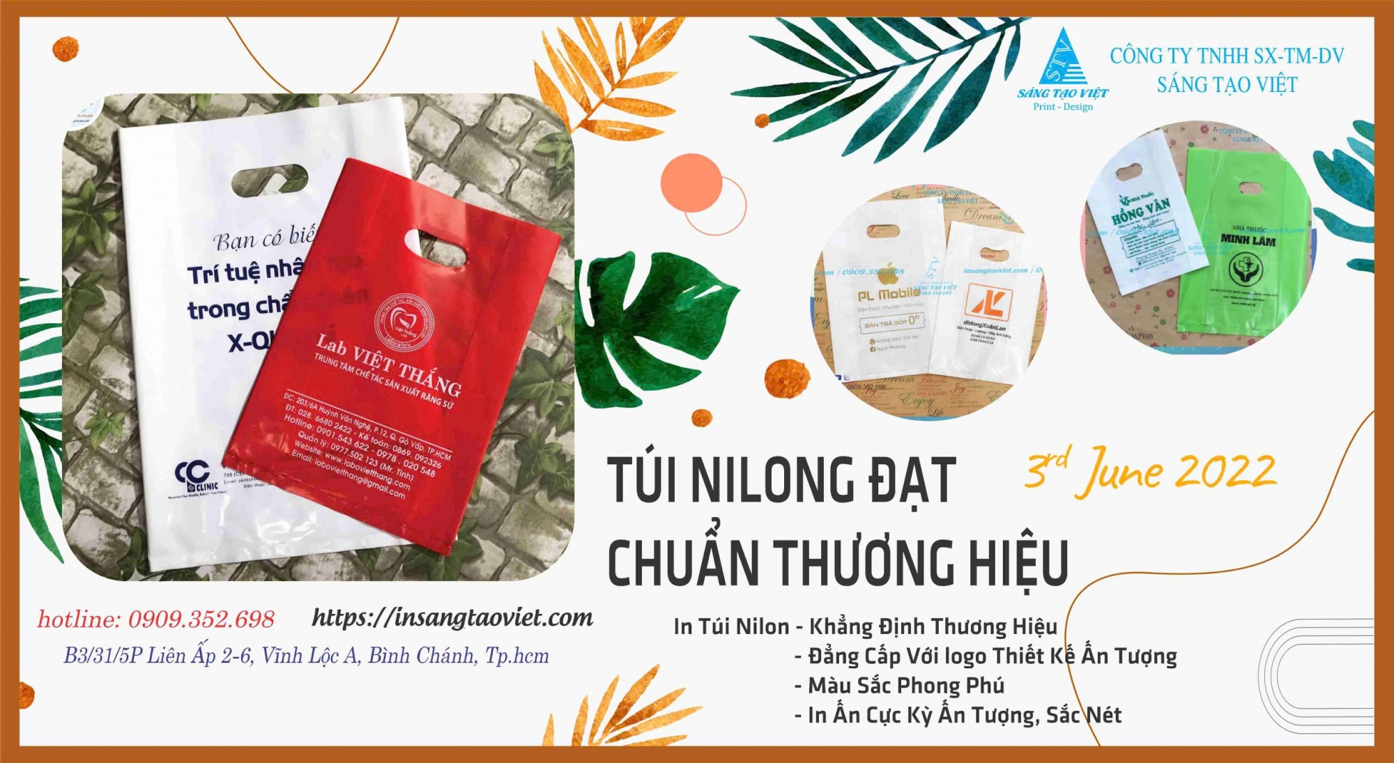 In túi ni lông cho doanh nghiệp