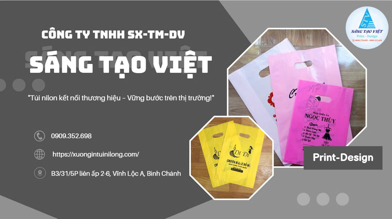 Cách in túi ni lông nâng cao giá trị thương hiệu