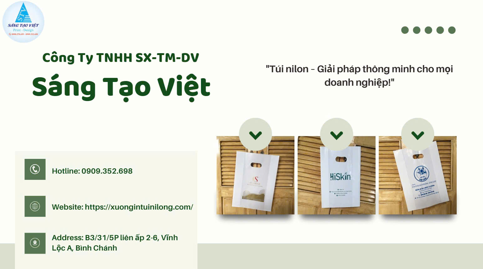 Những mẫu túi ni lông đẹp và phổ biến tại Huyện Nhà Bè