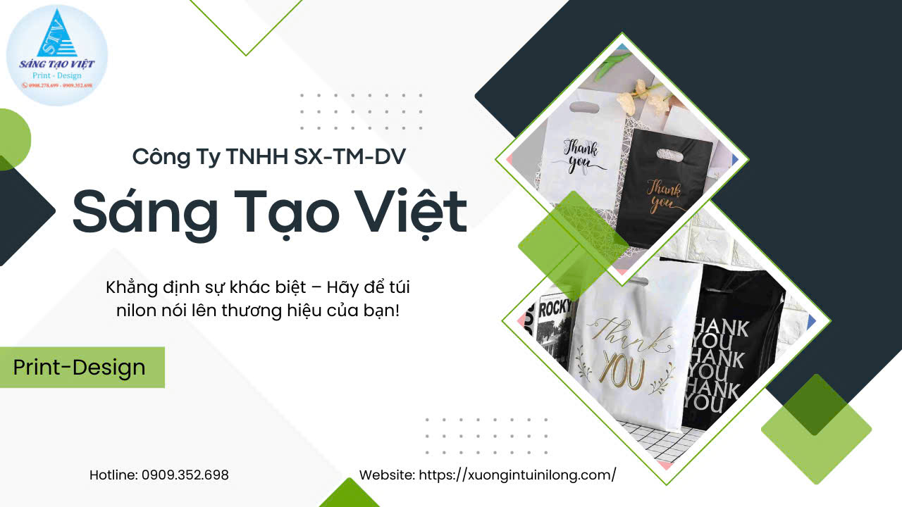 Sáng Tạo Việt – Đơn vị cung cấp túi ni lông uy tín, giá tốt