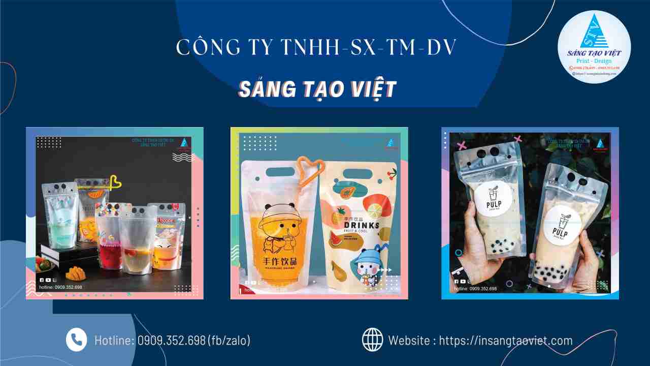 Xu hướng in túi đựng trà sữa hiện nay