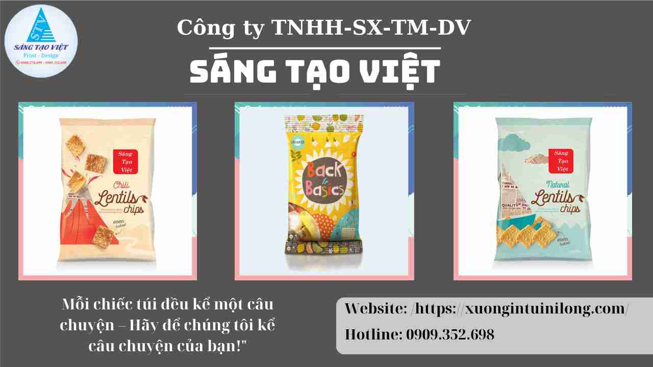 Giải pháp bao bì nhựa đựng bánh kẹo từ Sáng Tạo Việt