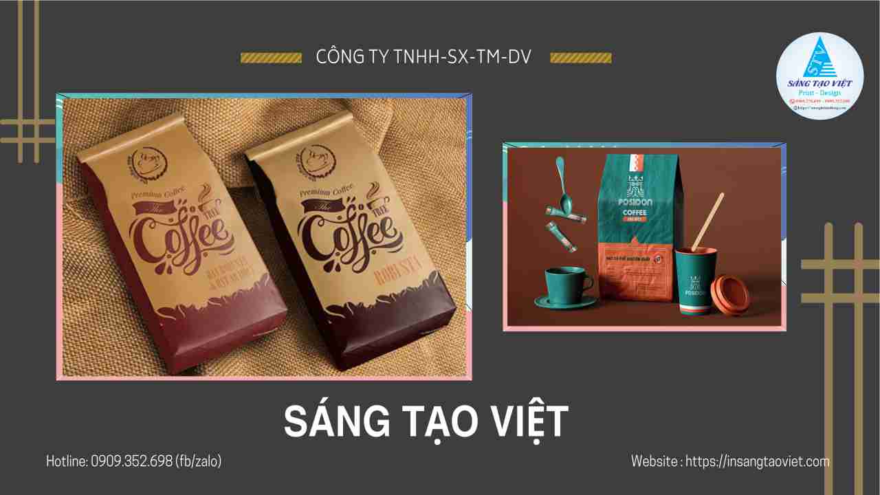 Công nghệ in ấn bao bì nhựa đựng cà phê