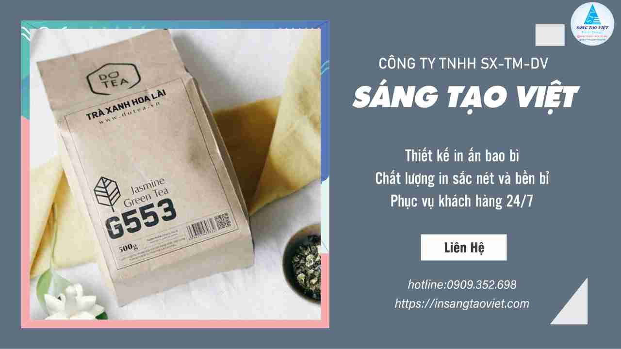 Chất liệu bao bì nhựa đựng trà giúp bảo vệ chất lượng sản phẩm