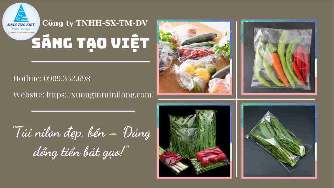 thiết kế bao bì nhựa đựng rau củ quả