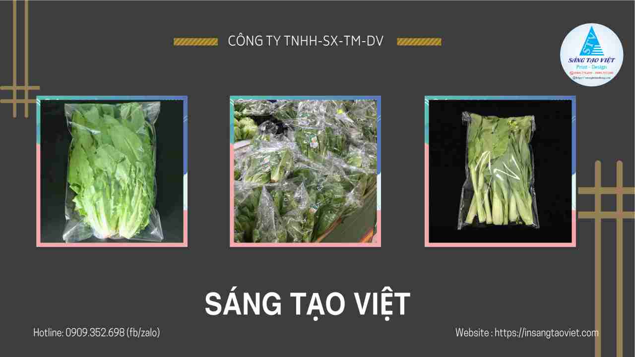 bao bì nhựa đựng rau củ quả 