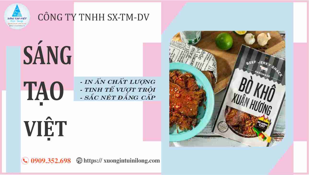 Tính năng cần thiết của bao bì nhựa đựng khô bò