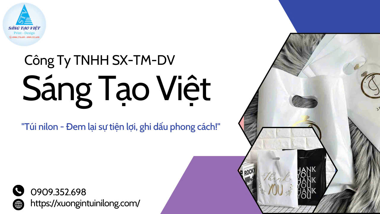 Chọn chất liệu túi nilon HD để đảm bảo độ bám mực tốt