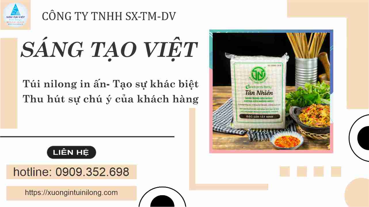 Bao bì nhựa đựng bánh tráng sang trọng giúp sản phẩm không còn là món ăn bình dân