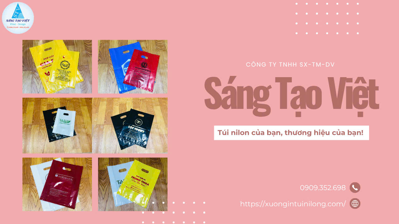 Túi nilon hột xoài HD nhám