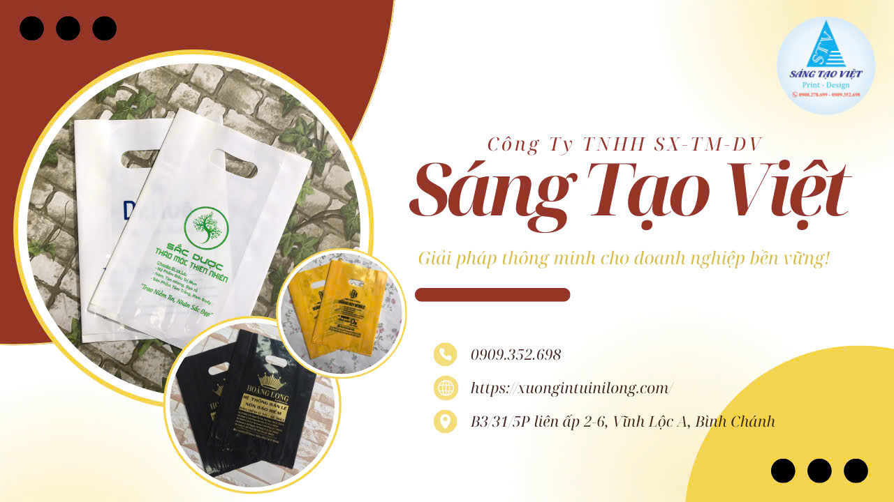 In túi nilon hột xoài đựng trái cây