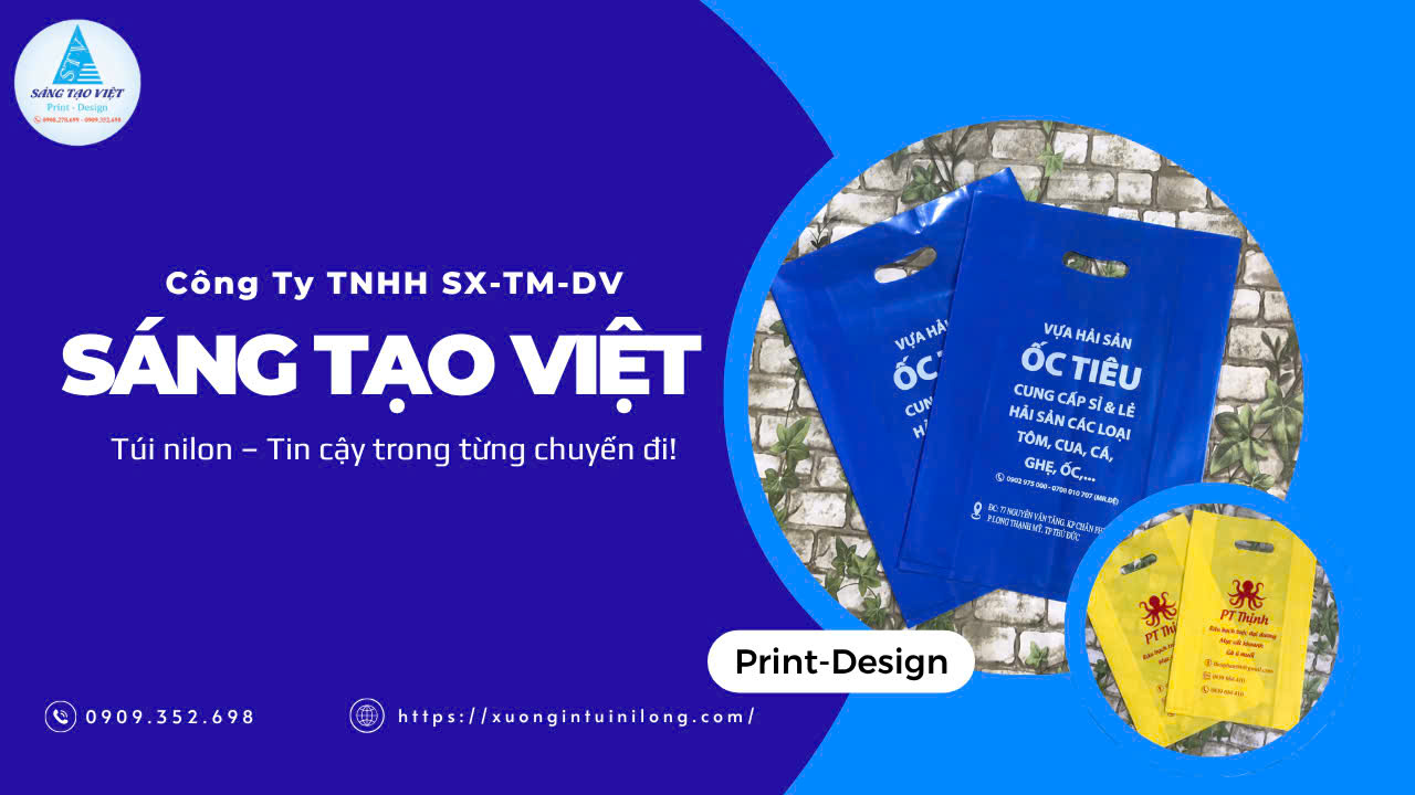 Túi nilon hột xoài in logo giúp tối ưu chi phí tiếp thị