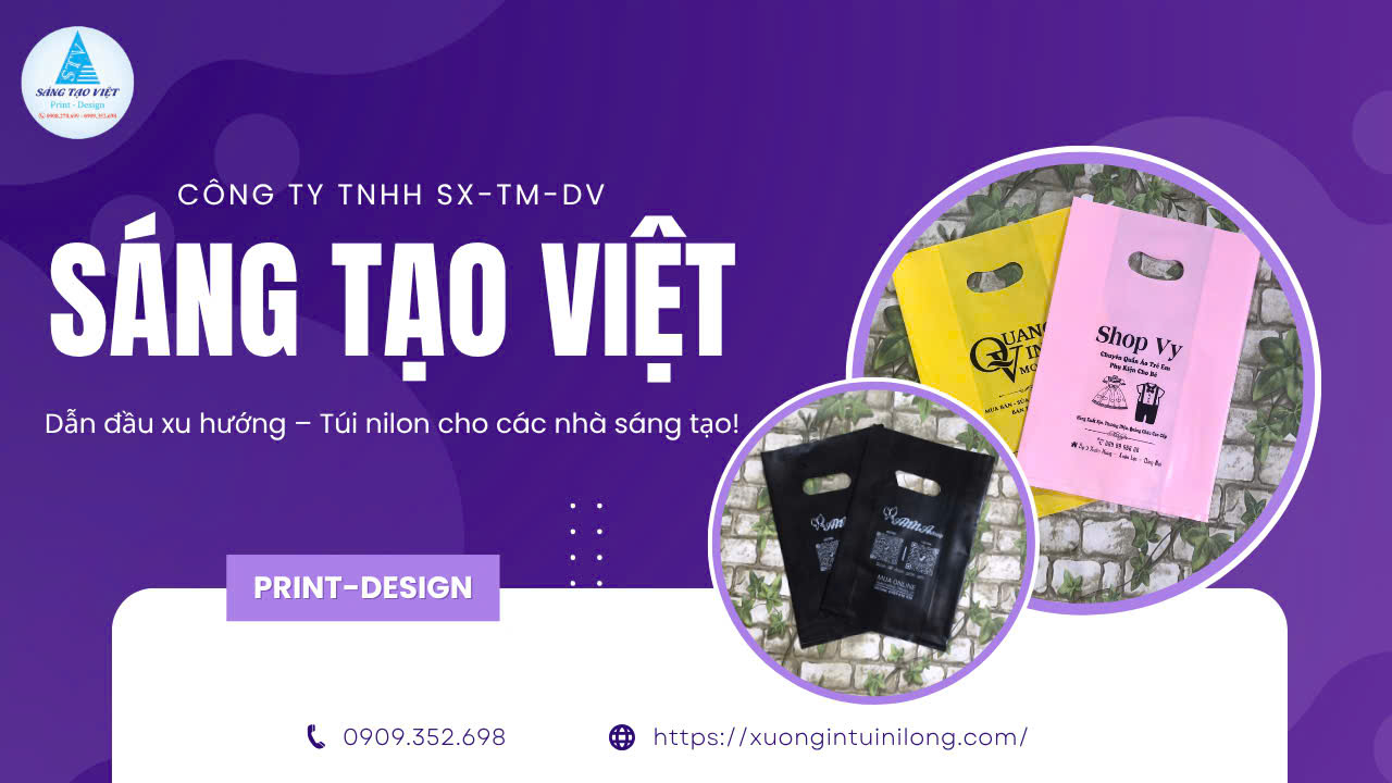 Túi nilon hột xoài in logo thời trang giày dép