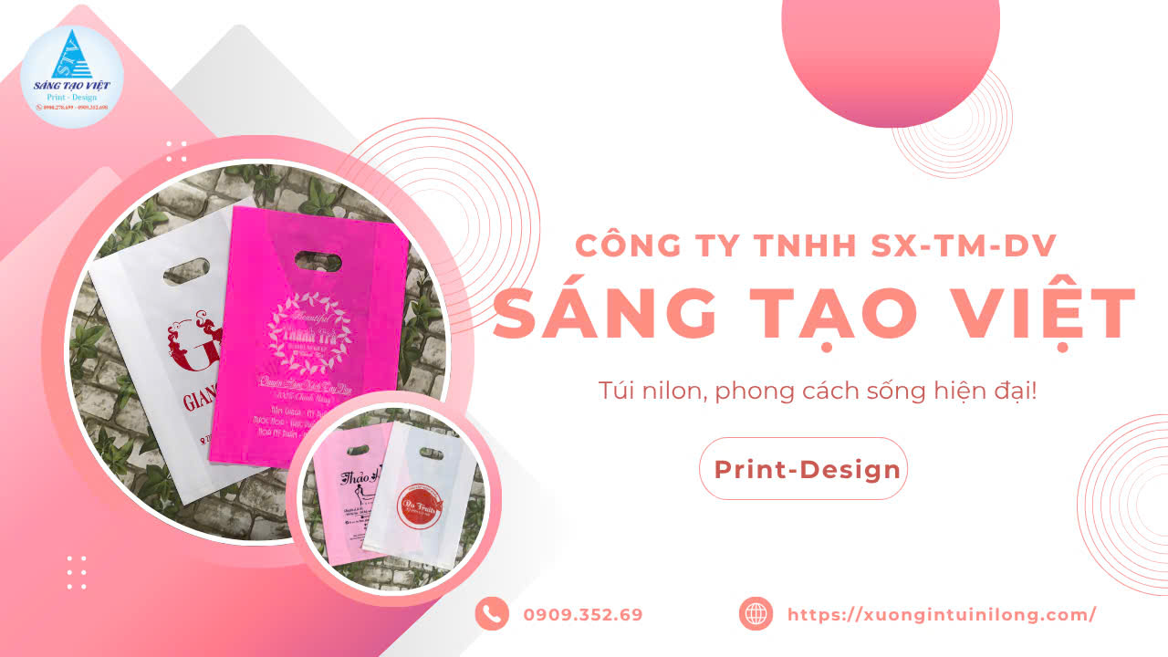 Thiết kế túi nilon hột xoài đồng bộ với bản sắc thương hiệu