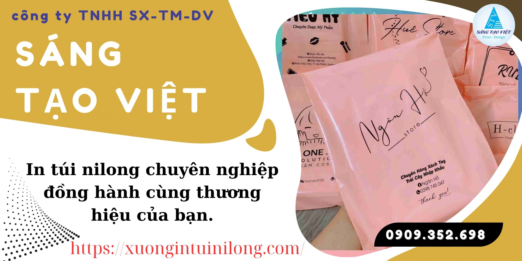 Sáng Tạo Việt và giải pháp in gia công túi gói hàng chất lượng