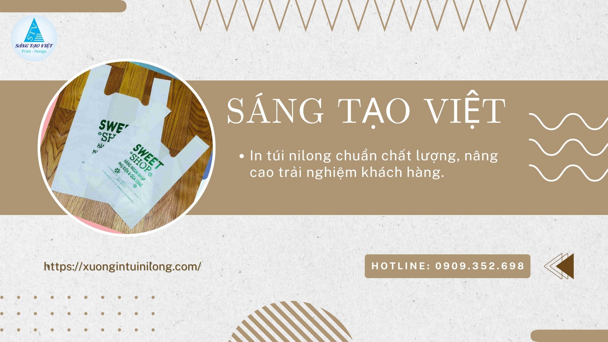 In gia công bao bì nilon phân hủy 
