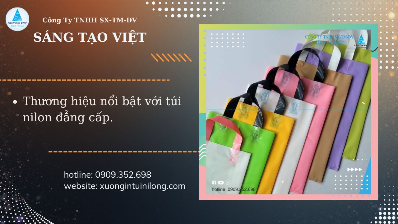 Quy trình sản xuất và in gia công túi nilon quai ép