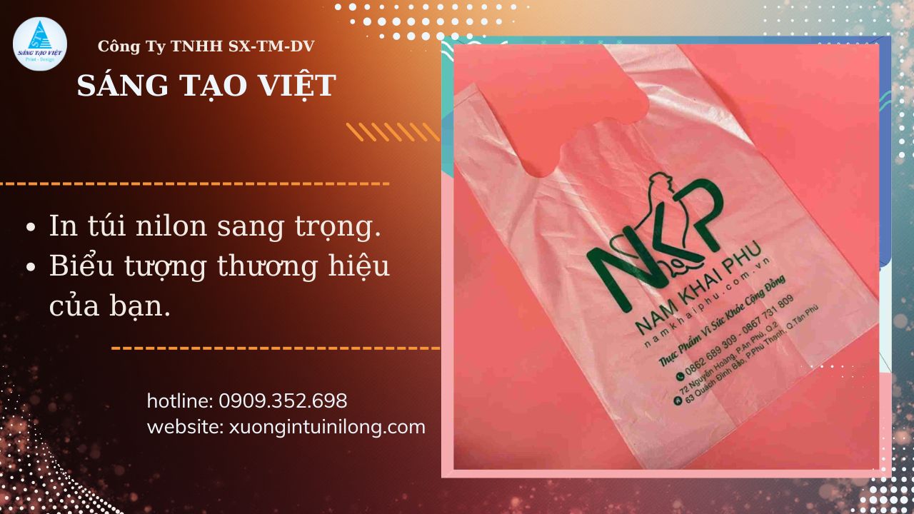 In gia công túi xốp in màu tạo dựng dấu ấn thương hiệu ngay tại điểm bán