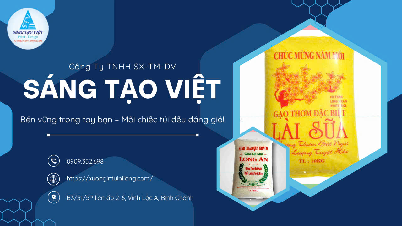 bao bì nhựa đựng gạo loại 5kg