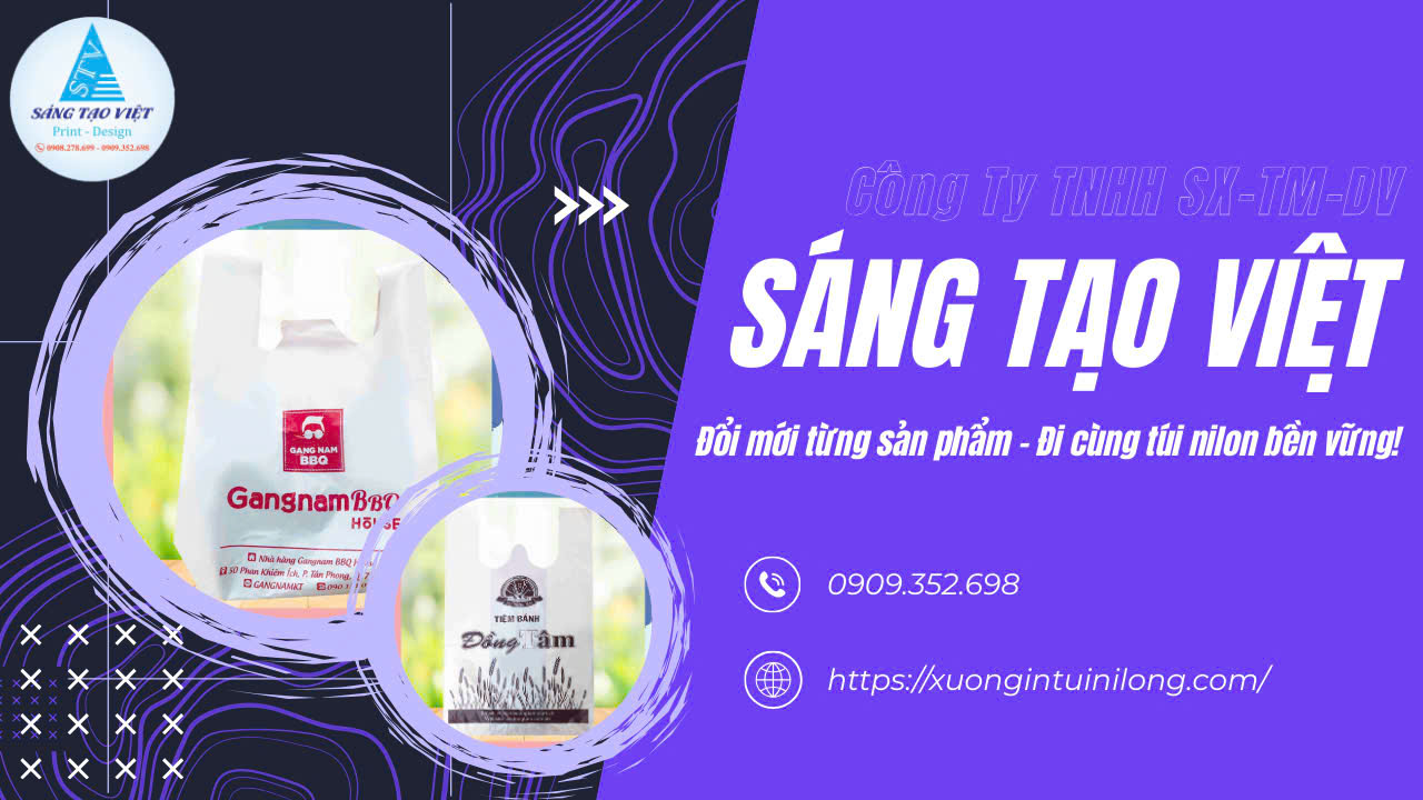 In túi siêu thị tại Quận 1 với kiểu túi HD trong suốt