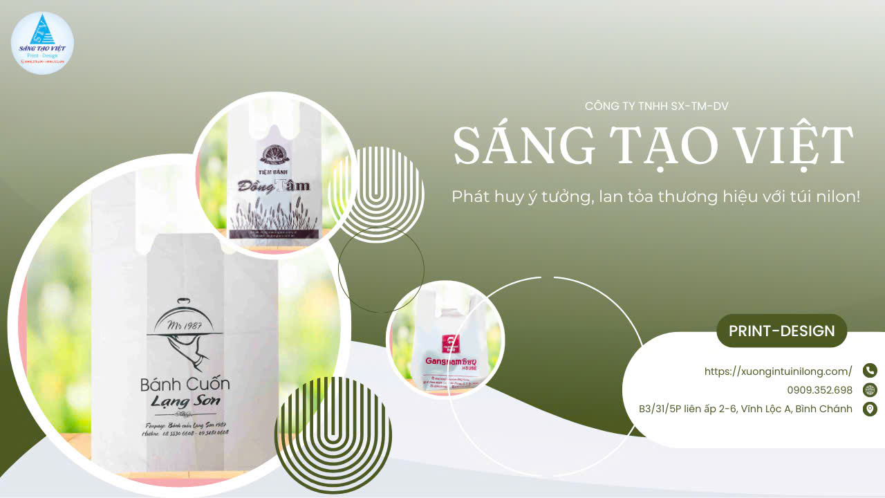 In túi siêu thị tại Quận 3
