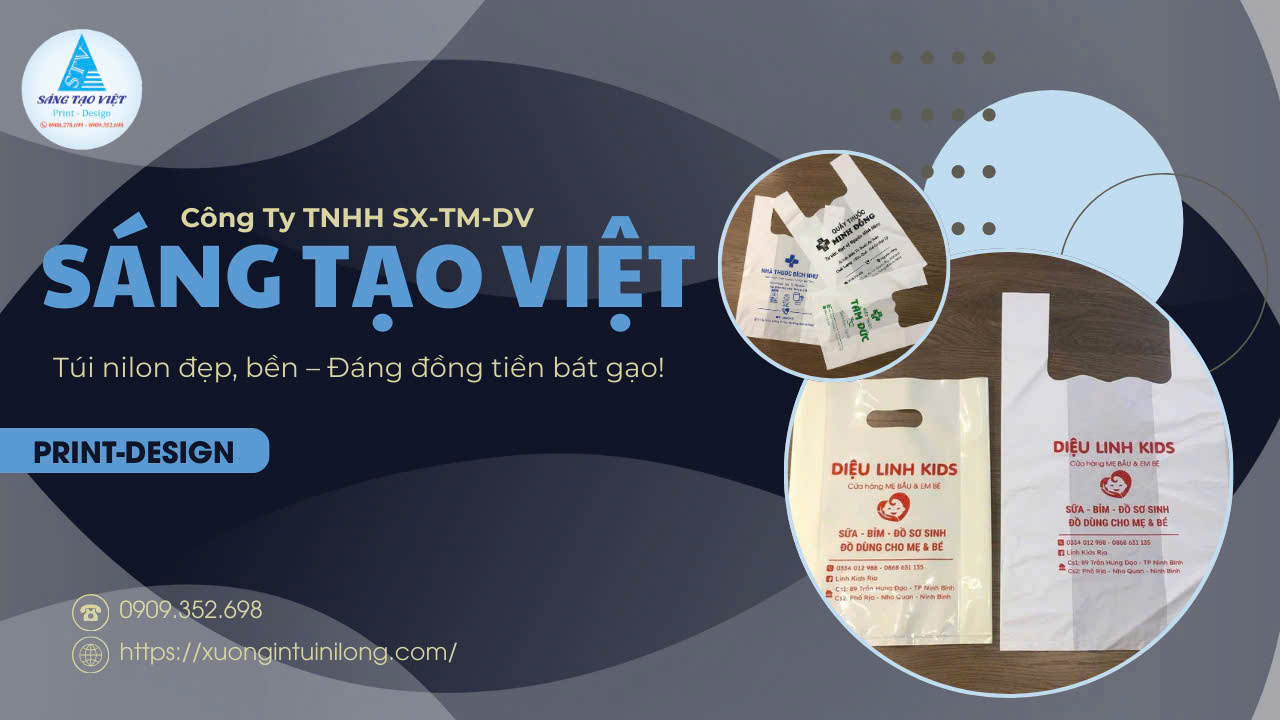 Quy trình in túi siêu thị tại quận 8 của Sáng Tạo Việt