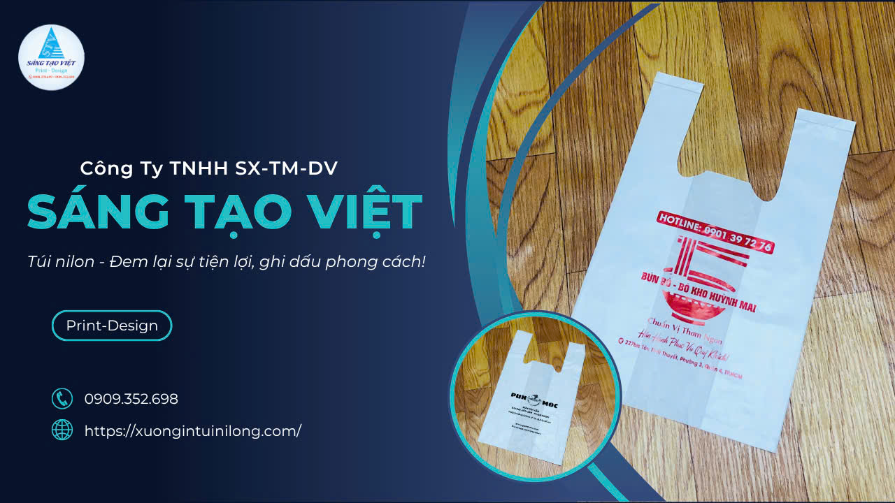 Túi siêu thị thực phẩm chất lượng giúp nâng hình ảnh thương hiệu bền vững