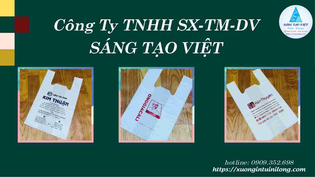 Công nghệ in túi sinh học tại Sáng Tạo Việt