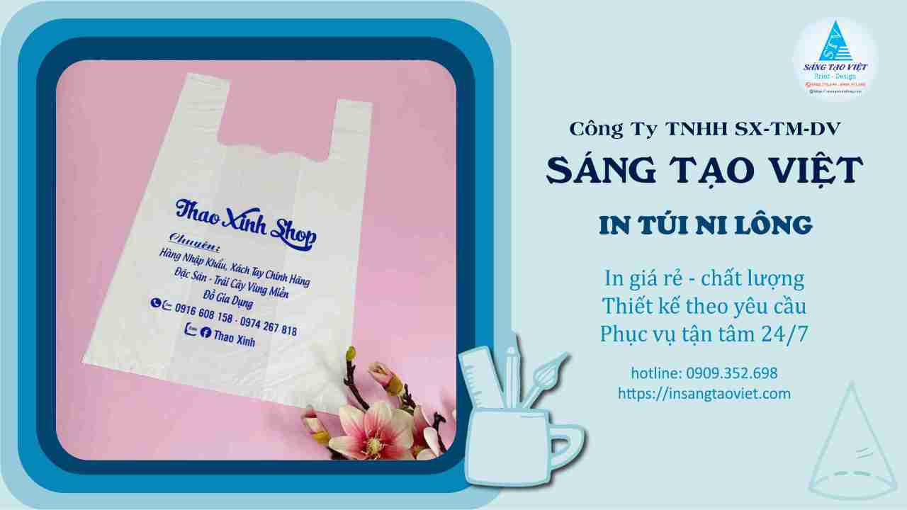 túi có in nhãn hiệu doanh nghiệp 