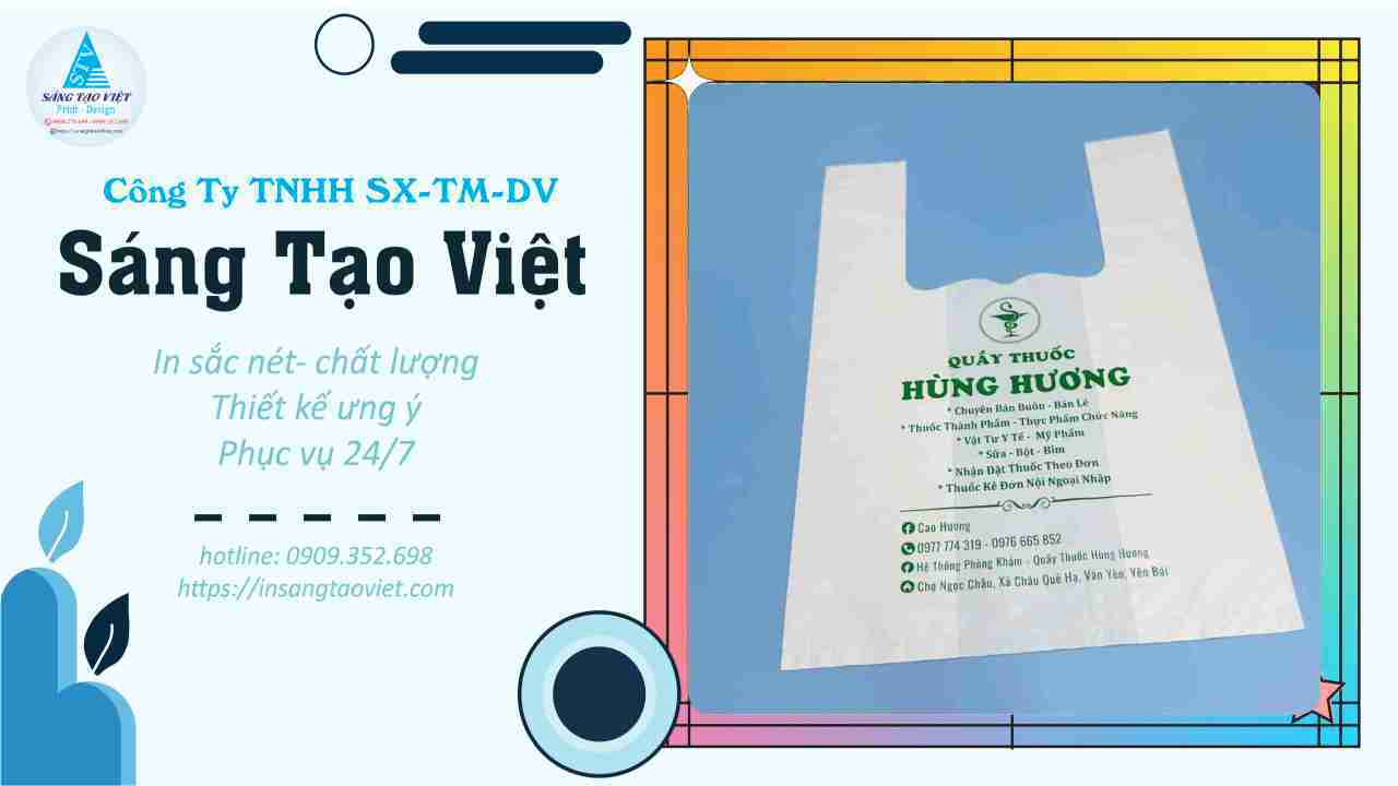Sáng Tạo Việt và giải pháp in túi hai quai siêu thị thực phẩm hiệu quả