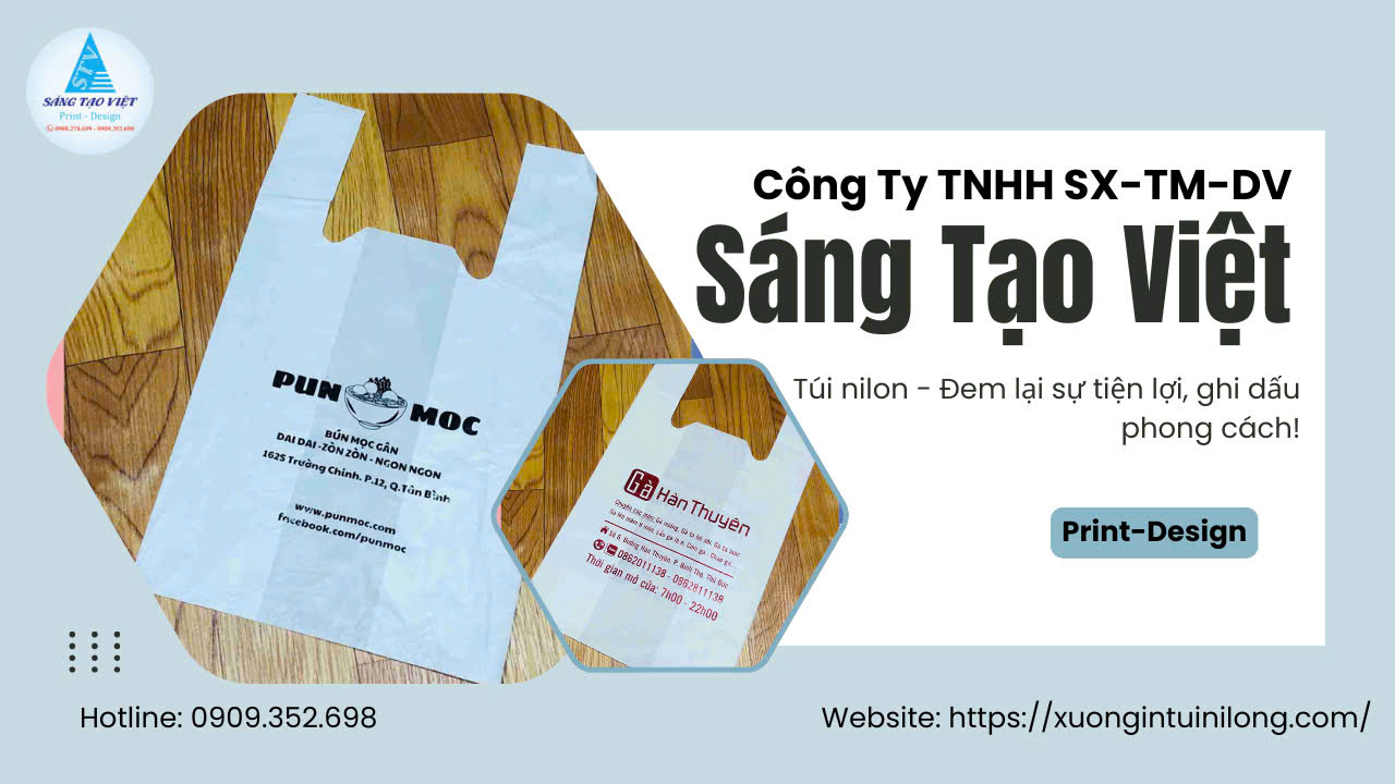 túi nilon siêu thị như một công cụ truyền thông