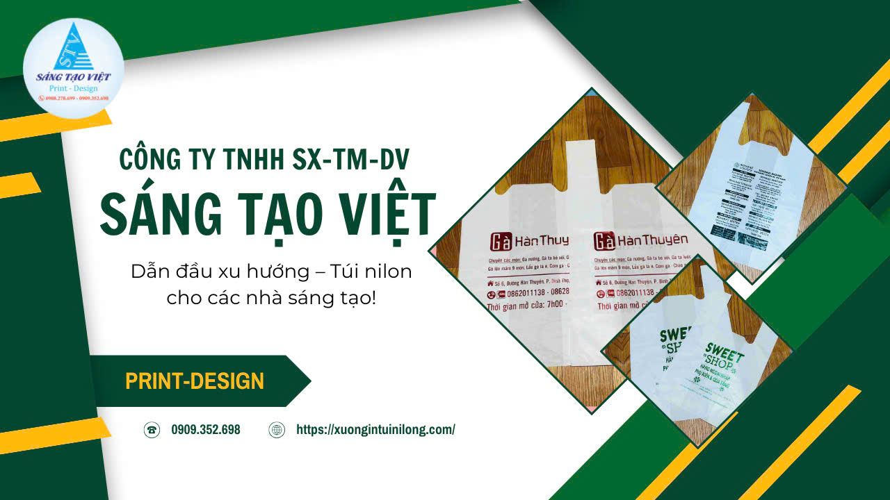 Sáng Tạo Việt mang đến giải pháp in flexo hiệu quả cho túi xốp siêu thị