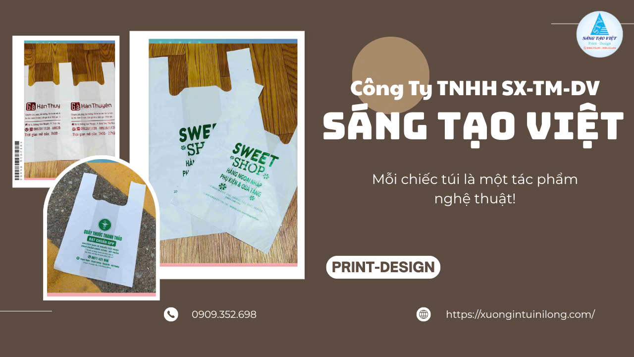 Dịch vụ in túi siêu thị đẹp từ Sáng Tạo Việt có gì hot?