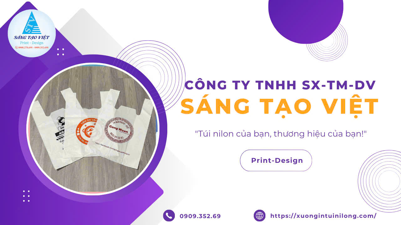 Sáng Tạo Việt và giải pháp in túi bóng siêu thị khéo léo cho doanh nghiệp hiện đại