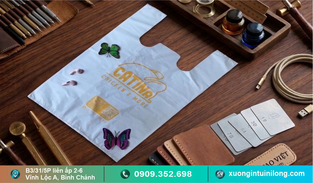 Mẫu túi xốp hai quai siêu thị sản xuất tại Sáng Tạo Việt