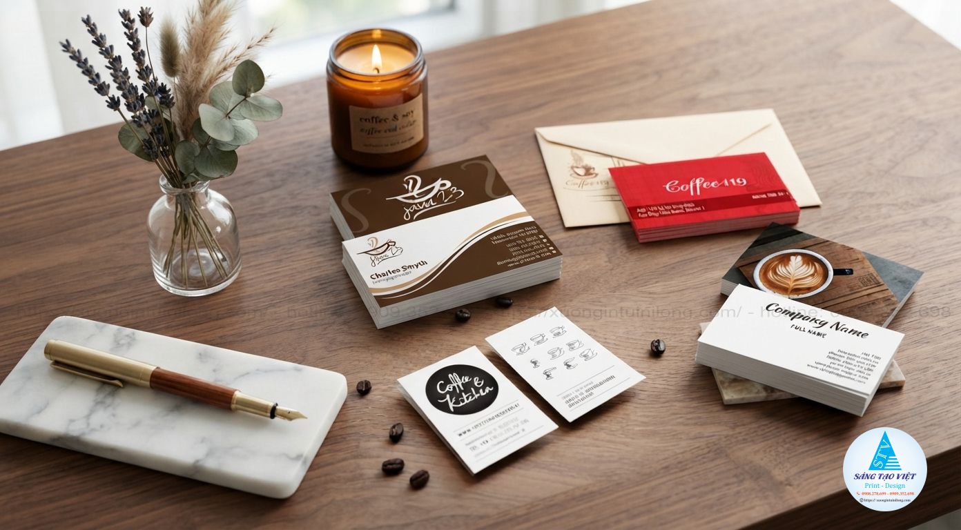 In card visit giấy mỹ thuật cao cấp thiết kế sang trọng tại Sáng Tạo Việt