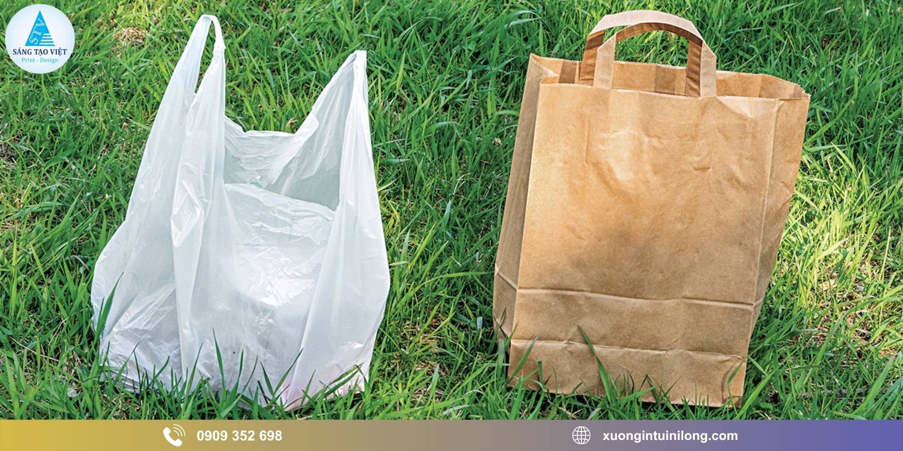 Doanh nghiệp nên chọn túi giấy hay túi nhựa?