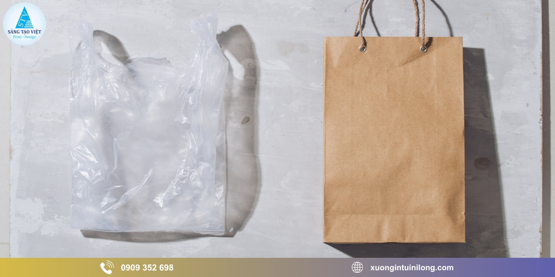 So sánh túi giấy và túi nhựa theo các tiêu chí quan trọng